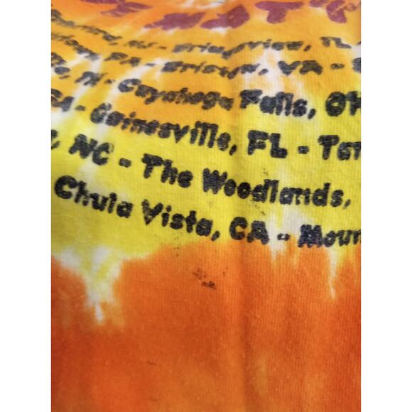 VTG Y2K Dave Matthews Band '07 Official Tour Tee Tie Dye Authentic Pigment SZ S - Picture 9 of 9